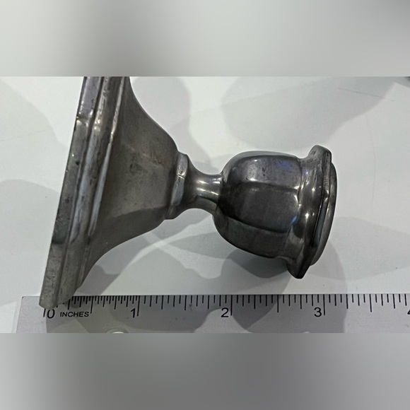 REVERE PEWTER 392  By Benedict  Lot of 2 Candlesticks VINTAGE 🕯️ - Picture 8 of 14